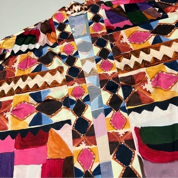 ANTHROPOLOGIE Soft Surroundings Margot Print Patchwork Summer Cardigan Cover Up - Picture 7 of 13